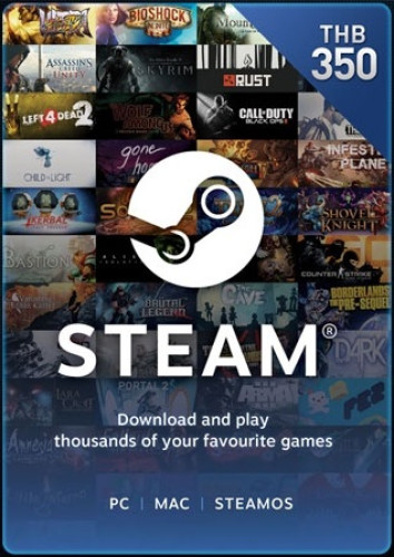 Steam 350 THB (9.3 USD)